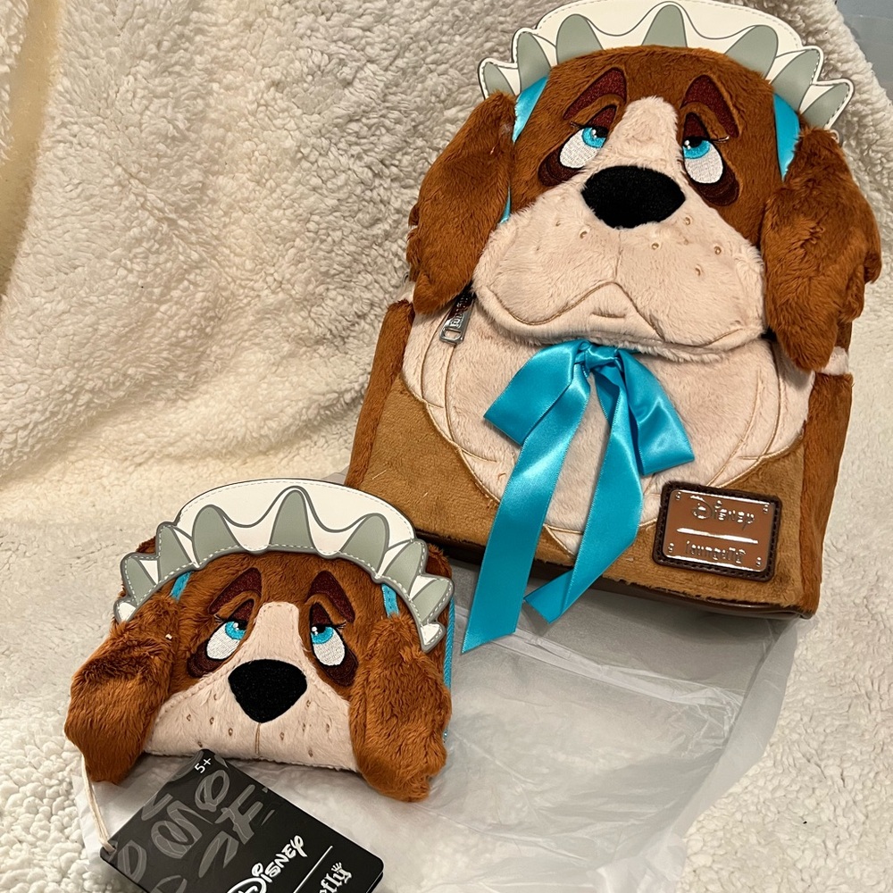 Loungefly Brown and Blue Backpack